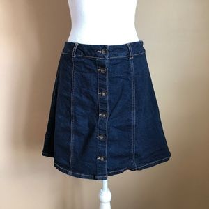 Est. 1946 Denim | Button Front Denim Skirt  10